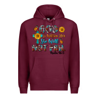 Burgundy god is within her she will not fail Premium Hoodie - BundleAndBundleShop