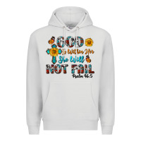 Dove Grey god is within her she will not fail Premium Hoodie - BundleAndBundleShop