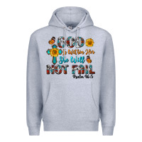 Heather Grey god is within her she will not fail Premium Hoodie - BundleAndBundleShop