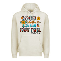 Oatmeal Heather god is within her she will not fail Premium Hoodie - BundleAndBundleShop