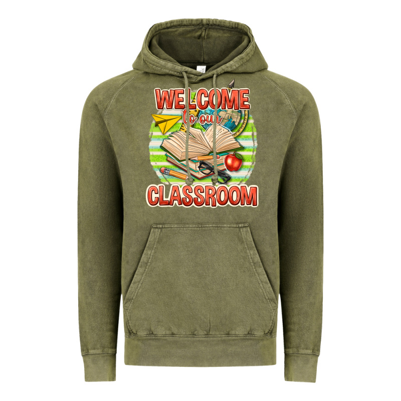 Welcome To Our Classroom Vintage Hoodie by texasbilliewilder | Teevron