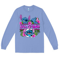Colony Blue preview flower stitch 5th grade Long Sleeve Tee - AdoDesignShop