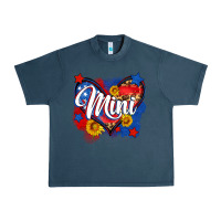 Midnight Navy American mini heart Urban Heavy Tee - Neo Western