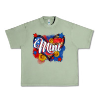 Oil Green American mini heart Urban Heavy Tee - Neo Western