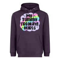 Plum my tummy freaking hurts Heavyweight Hoodie - MaliasSmallBusiness