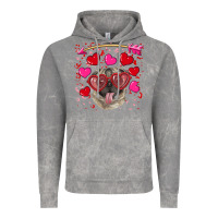 Cloud Rock valentine's day  pug Vintage Hoodie - RanaPortraitStore