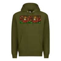 Army Green oh holy night Premium Hoodie - BundleAndBundleShop