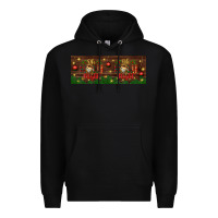 Black oh holy night Premium Hoodie - BundleAndBundleShop
