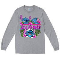 Heather Grey preview flower stitch 3rd grade Long Sleeve Tee - AdoDesignShop