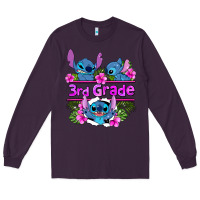 Plum preview flower stitch 3rd grade Long Sleeve Tee - AdoDesignShop