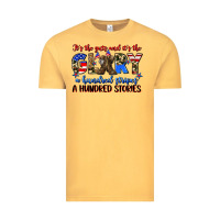 Vintage Mustard it's the guts and it's the glory a hundred stripes Vintage Tee - Zillion Design Studio