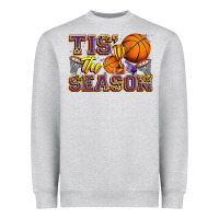 Heather Grey tis' the season basketball Heavyweight Sweatshirt - Zillion Design Studio