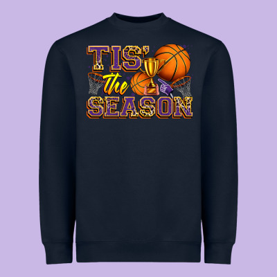 Tis' The Season Basketball Heavyweight Sweatshirt Designed By Zillion Design Studio