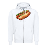 White American hot dog Zipper Hoodie - AdoDesignShop