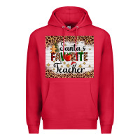 Cardinal santa's favorite teacher Premium Hoodie - AdoDesignShop