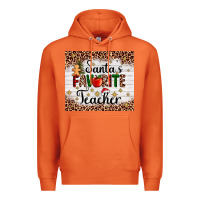 Carrot santa's favorite teacher Premium Hoodie - AdoDesignShop