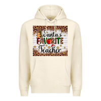 Tofu santa's favorite teacher Premium Hoodie - AdoDesignShop