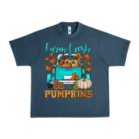 Midnight Navy farm fresh pumpkins Urban Heavy Tee - HRA Design Shop