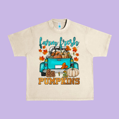 Farm Fresh Pumpkins Urban Heavy Tee Designed By Hra Design Shop