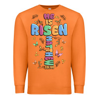 Carrot he is risen cross Premium Sweatshirt - MaliasSmallBusiness