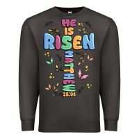 Smoke he is risen cross Premium Sweatshirt - MaliasSmallBusiness