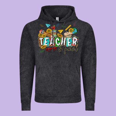 Vintage Hoodie western teacher squad