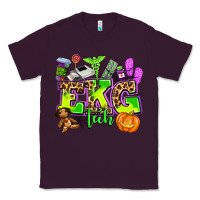 Plum ekg tech nurse halloween Classic Tee - AdoDesignShop