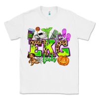 White ekg tech nurse halloween Classic Tee - AdoDesignShop