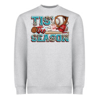 Heather Grey tis' the season baseball Heavyweight Sweatshirt - Zillion Design Studio