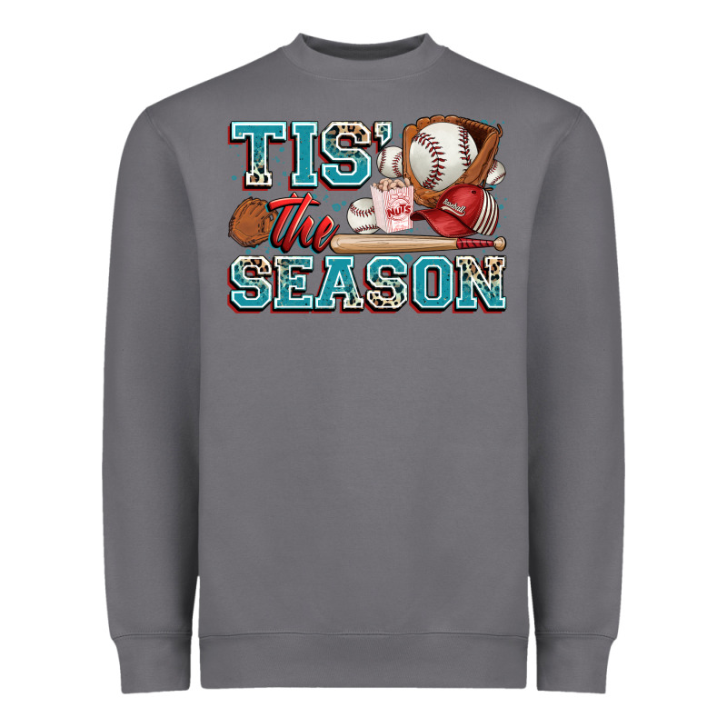 Tis' The Season Baseball Heavyweight Sweatshirt by Zillion Design Studio | Teevron