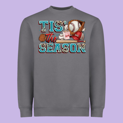 Tis' The Season Baseball Heavyweight Sweatshirt Designed By Zillion Design Studio