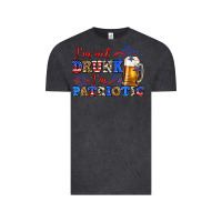 Vintage Black i'm not drunk i'm patriotic zillion Vintage Tee - Zillion Design Studio