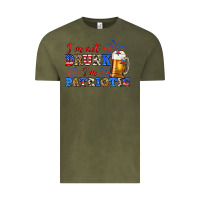 Vintage Olive i'm not drunk i'm patriotic zillion Vintage Tee - Zillion Design Studio