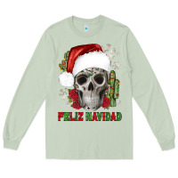 Matcha feliz navidad skull cactus Long Sleeve Tee - JahusDesignShop