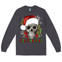 Smoke feliz navidad skull cactus Long Sleeve Tee - JahusDesignShop