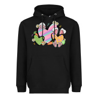 Black easter hearts Heavyweight Hoodie - MaliasSmallBusiness