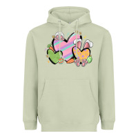 Matcha easter hearts Heavyweight Hoodie - MaliasSmallBusiness