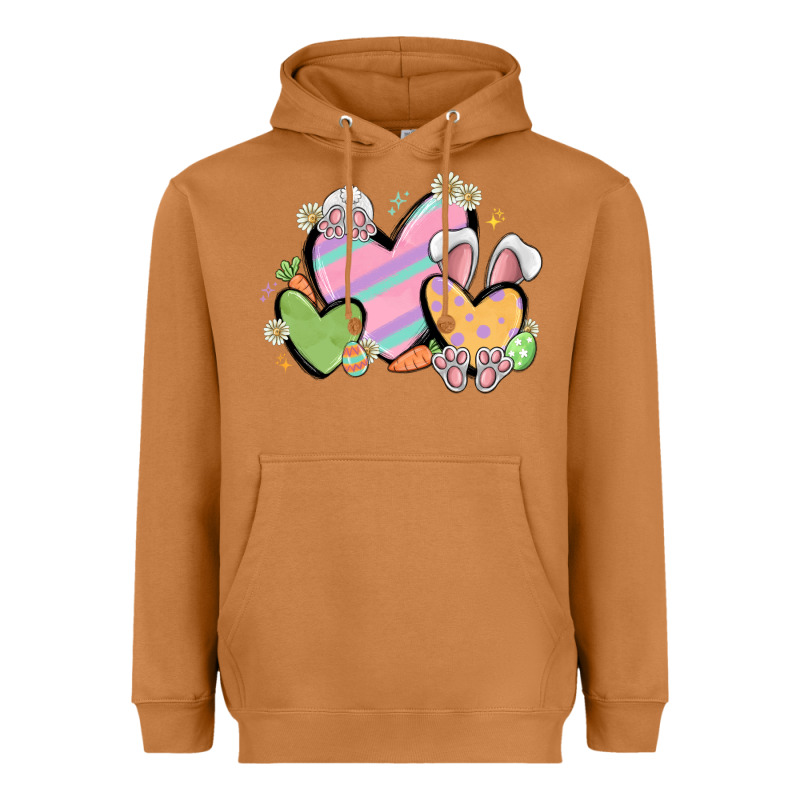 Easter Hearts Heavyweight Hoodie by MaliasSmallBusiness | Teevron