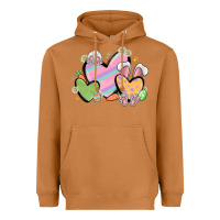 Meerkat easter hearts Heavyweight Hoodie - MaliasSmallBusiness