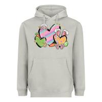 Moon Dust easter hearts Heavyweight Hoodie - MaliasSmallBusiness