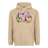 Mushroom easter hearts Heavyweight Hoodie - MaliasSmallBusiness