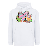 White easter hearts Heavyweight Hoodie - MaliasSmallBusiness