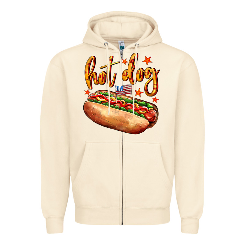 Hot Dog Zipper Hoodie by AdoDesignShop | Teevron