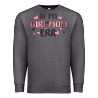 Charcoal Heather in my girl mom era Premium Sweatshirt - MaliasSmallBusiness