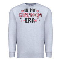 Heather Grey in my girl mom era Premium Sweatshirt - MaliasSmallBusiness