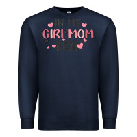 Navy in my girl mom era Premium Sweatshirt - MaliasSmallBusiness