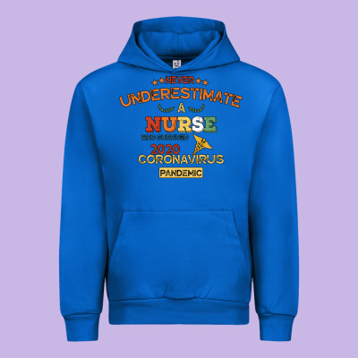 Never Underestimate A Nurse Urban Hoodie Designed By Bettercallsaul