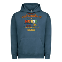 Pigment Midnight Navy Never Underestimate A Nurse Urban Hoodie - Bettercallsaul
