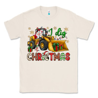Natural i dig Christmas bulldozer santa Classic Tee - JahusDesignShop