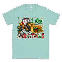 I Dig Christmas Bulldozer Santa Classic Tee | Teevron